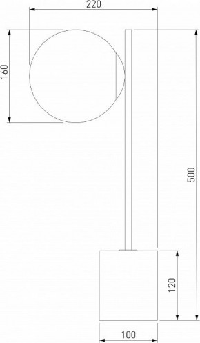 Настольная лампа декоративная Eurosvet Marbella 01157/1 черный в Приобье - priobie.mebel24.online | фото 3