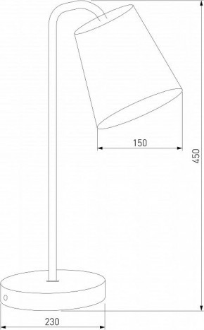 Настольная лампа декоративная Eurosvet Montero 01134/1 белый в Приобье - priobie.mebel24.online | фото 3