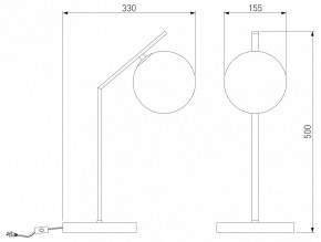 Настольная лампа декоративная Eurosvet Shape 01213/1 хром в Приобье - priobie.mebel24.online | фото 3