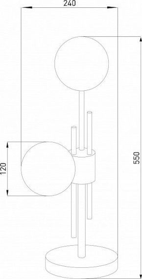 Настольная лампа декоративная Eurosvet Volver 01383/2 латунь в Приобье - priobie.mebel24.online | фото 4