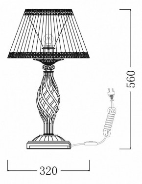 Настольная лампа декоративная Maytoni Grace ARM247-00-G в Приобье - priobie.mebel24.online | фото 7