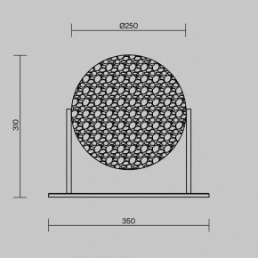 Настольная лампа декоративная Maytoni Mangata MOD387TL-L8CH3K в Приобье - priobie.mebel24.online | фото 4