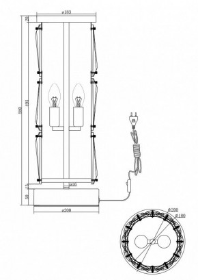 Настольная лампа декоративная Maytoni Puntes MOD043TL-02G в Приобье - priobie.mebel24.online | фото 3