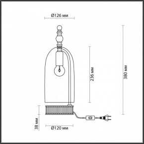 Настольная лампа декоративная Odeon Light Bell 4892/1T в Приобье - priobie.mebel24.online | фото 6