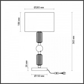 Настольная лампа декоративная Odeon Light Candy 4861/1T в Приобье - priobie.mebel24.online | фото 4