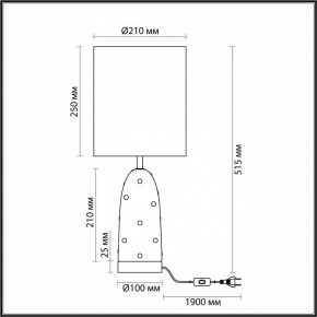 Настольная лампа декоративная Odeon Light Pollen 5424/1T в Приобье - priobie.mebel24.online | фото 5