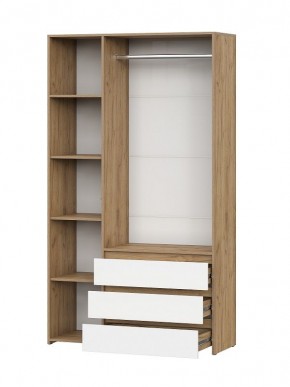 НЕКСТ 1 Спальный гарнитур (модульный) Дуб Золотой/Белый в Приобье - priobie.mebel24.online | фото 13