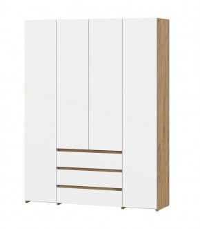 НЕКСТ 1 Спальный гарнитур (модульный) Дуб Золотой/Белый в Приобье - priobie.mebel24.online | фото 16