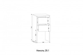 НИКОЛЬ 25 Шкаф 5-ти створчатый в Приобье - priobie.mebel24.online | фото 7