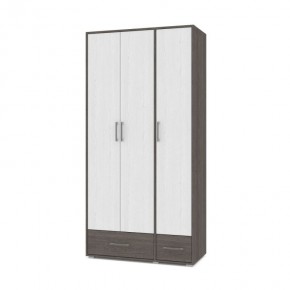 ОЛИВИЯ О32 Шкаф 3-х дверный (анкор темный/анкор светлый) в Приобье - priobie.mebel24.online | фото