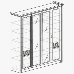 ОРЛЕАН Спальный гарнитур (модульный) ясень белый в Приобье - priobie.mebel24.online | фото 5