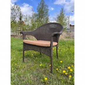 Плетеное кресло LV-140B-Brown с подушкой в комплекте в Приобье - priobie.mebel24.online | фото 2