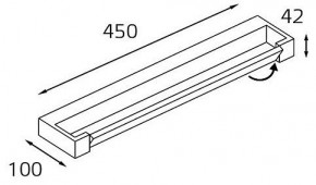 Подсветка для зеркала Italline IT01-1068/45 IT01-1068/45 black в Приобье - priobie.mebel24.online | фото 2