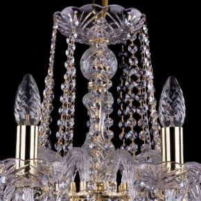 Подвесная люстра Bohemia Ivele Crystal 1402 1402/10/240/G/Leafs в Приобье - priobie.mebel24.online | фото 4
