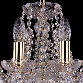 Подвесная люстра Bohemia Ivele Crystal 1413 1413/10/165/G/Leafs в Приобье - priobie.mebel24.online | фото 4