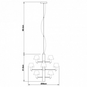 Подвесная люстра Divinare Albero 1680/02 LM-12 в Приобье - priobie.mebel24.online | фото 4