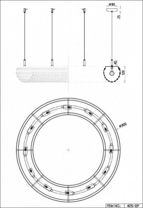 Подвесная люстра Favourite Monilibus 4015-12P в Приобье - priobie.mebel24.online | фото 5