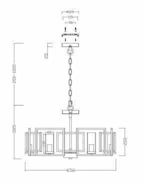 Подвесная люстра Maytoni Bowi H009PL-06G в Приобье - priobie.mebel24.online | фото 4