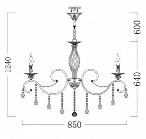 Подвесная люстра Maytoni Grace RC247-PL-10-R в Приобье - priobie.mebel24.online | фото 6