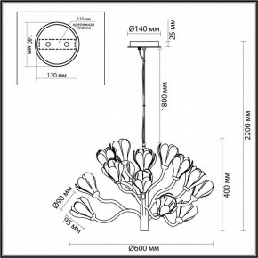 Подвесная люстра Odeon Light Gardi 5090/15 в Приобье - priobie.mebel24.online | фото 6