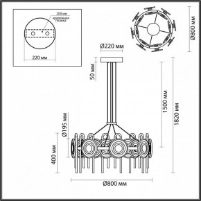 Подвесная люстра Odeon Light Magnet 5407/92L в Приобье - priobie.mebel24.online | фото 6