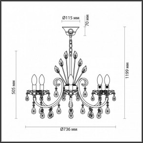 Подвесная люстра Odeon Light Versia 4977/8 в Приобье - priobie.mebel24.online | фото 6