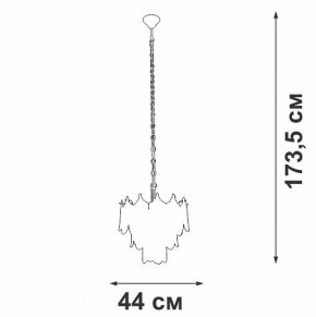 Подвесная люстра Vitaluce V5813 V5813-8/5 в Приобье - priobie.mebel24.online | фото 3