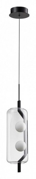 Подвесной светильник Arte Lamp Geneva A2341SP-2BK в Приобье - priobie.mebel24.online | фото 2