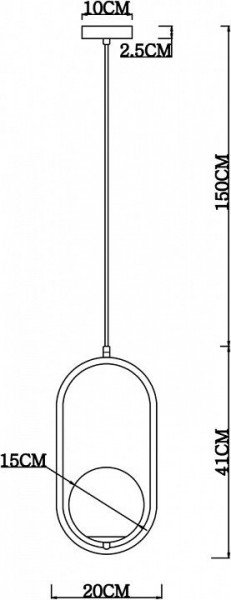 Подвесной светильник Arte Lamp Matisse A7745SP-1AB в Приобье - priobie.mebel24.online | фото 4