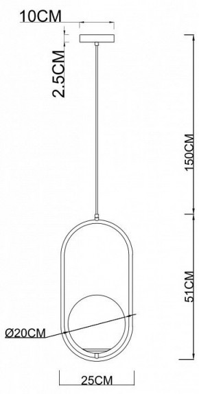 Подвесной светильник Arte Lamp Matisse A7746SP-1AB в Приобье - priobie.mebel24.online | фото 3