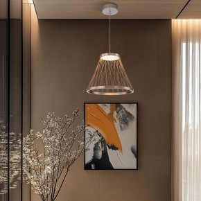 Подвесной светильник Eurosvet Cesta 40016/1 LED коричневый в Приобье - priobie.mebel24.online | фото 4