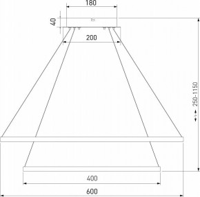 Подвесной светильник Eurosvet Collars 90264/2 латунь в Приобье - priobie.mebel24.online | фото 3