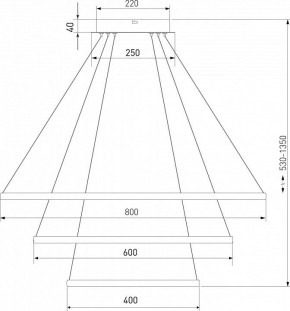 Подвесной светильник Eurosvet Collars 90264/3 латунь в Приобье - priobie.mebel24.online | фото 3