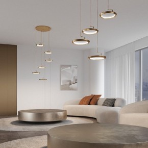 Подвесной светильник Eurosvet Crespella 90034/6 золото в Приобье - priobie.mebel24.online | фото 4