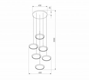 Подвесной светильник Eurosvet Crespella 90034/6 золото в Приобье - priobie.mebel24.online | фото 5