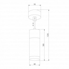 Подвесной светильник Eurosvet Double Topper 50135/1 LED хром/черный в Приобье - priobie.mebel24.online | фото 4