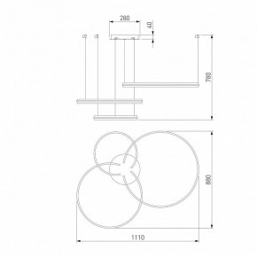 Подвесной светильник Eurosvet Gap 90280/3 сатин-никель Smart в Приобье - priobie.mebel24.online | фото 7