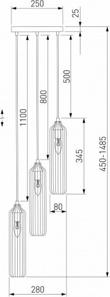 Подвесной светильник Eurosvet Siesta 50252/3 хром в Приобье - priobie.mebel24.online | фото 5