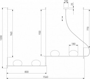 Подвесной светильник Eurosvet Stair 70145/4 черный в Приобье - priobie.mebel24.online | фото 5