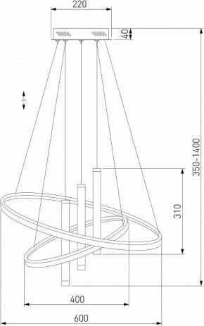 Подвесной светильник Eurosvet Stroke 90270/3 черный в Приобье - priobie.mebel24.online | фото 4