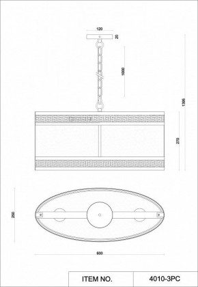 Подвесной светильник Favourite Exortivus 4010-3PC в Приобье - priobie.mebel24.online | фото 5