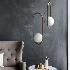 Подвесной светильник Imperiumloft Matthew Mccormick Hoop Бронза Mila Pendant 181904-22 в Приобье - priobie.mebel24.online | фото 2