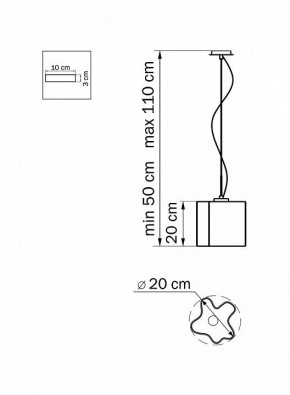 Подвесной светильник Lightstar Nubi 802110 в Приобье - priobie.mebel24.online | фото 3