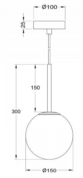 Подвесной светильник Maytoni Basic form MOD321PL-01G1 в Приобье - priobie.mebel24.online | фото 6