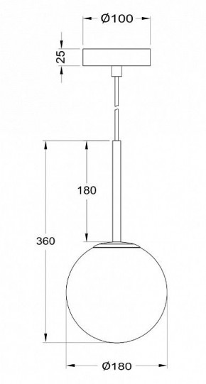 Подвесной светильник Maytoni Basic form MOD321PL-01G2 в Приобье - priobie.mebel24.online | фото 4