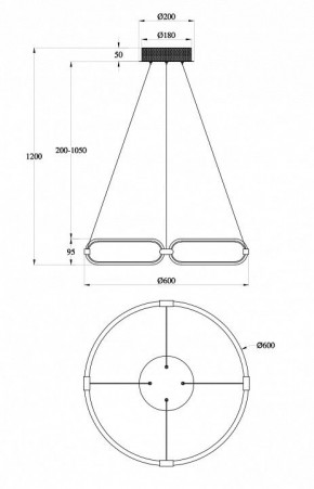 Подвесной светильник Maytoni Chain MOD017PL-L50N в Приобье - priobie.mebel24.online | фото 6