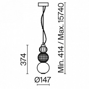 Подвесной светильник Maytoni Collar P069PL-L16G3K в Приобье - priobie.mebel24.online | фото 5