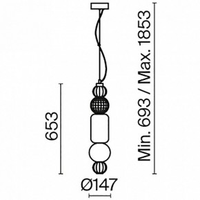 Подвесной светильник Maytoni Collar P069PL-L35G3K в Приобье - priobie.mebel24.online | фото 5