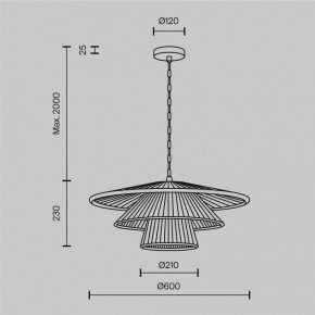 Подвесной светильник Maytoni Costa MOD394PL-01BS1 в Приобье - priobie.mebel24.online | фото 5