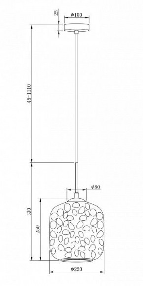 Подвесной светильник Maytoni Dolce MOD001PL-01CFL в Приобье - priobie.mebel24.online | фото 4